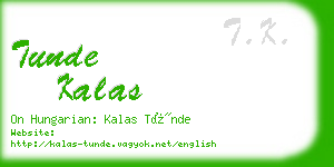 tunde kalas business card